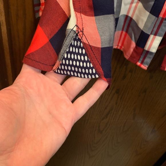 NWT CJ Banks plaid button-down shirt - 2x - Picture 9 of 11